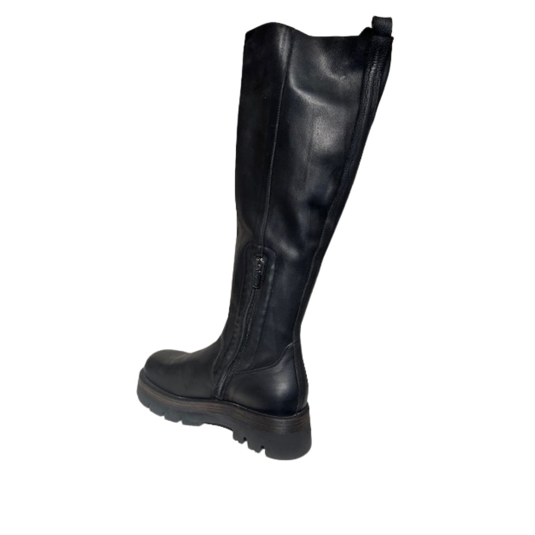 Lofina lang støvle sort 8521