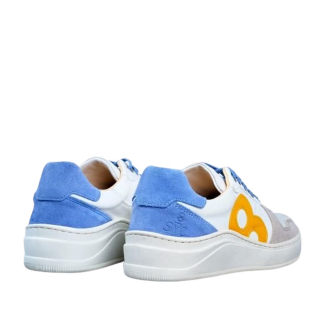 8Beaufort sneakers, Galapagos Island , hvid, lysblå/gul