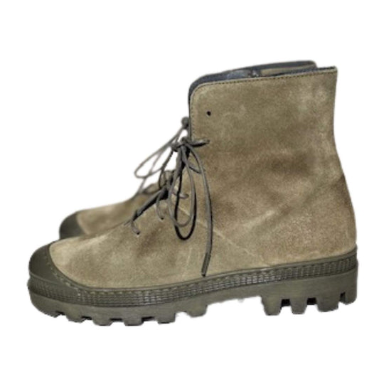 Lofina støvle med snøre og lynlås, Stone, 965