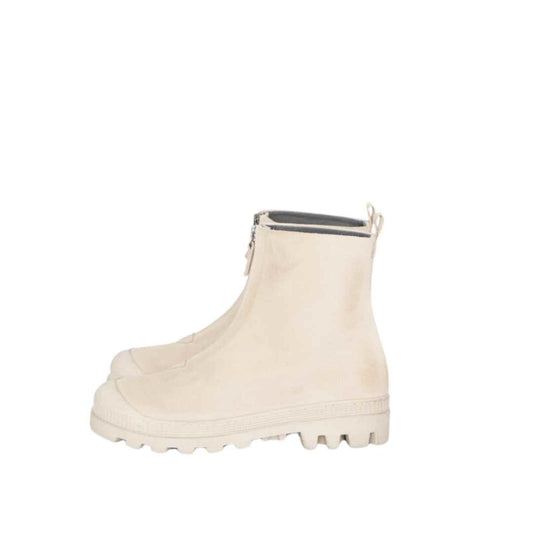 Lofina Støvle med front lynlås, Magnolia, lys sand, 967