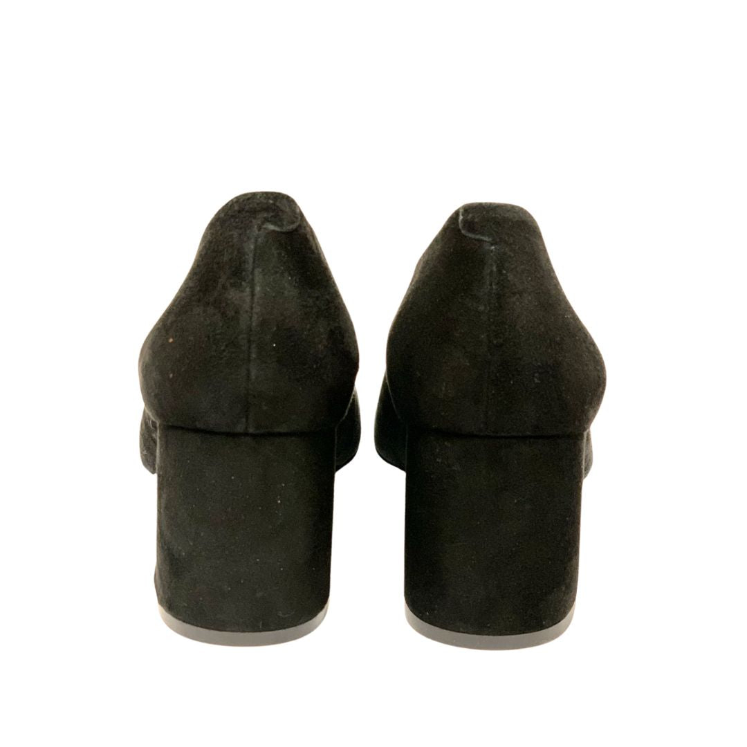 Audley pumps, sort ruskind