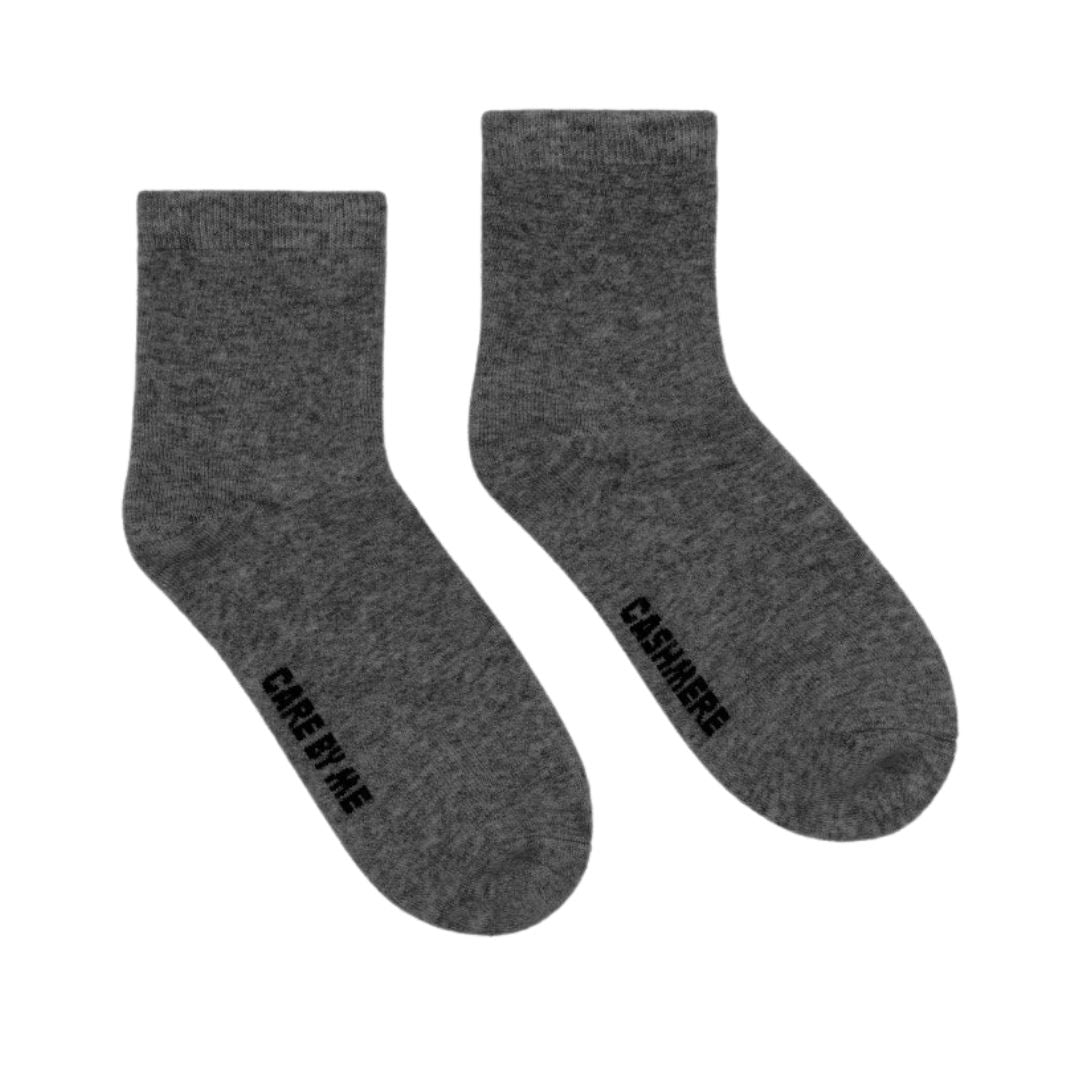CARE BY ME, soft feet cashmere sokker, mørkegrå