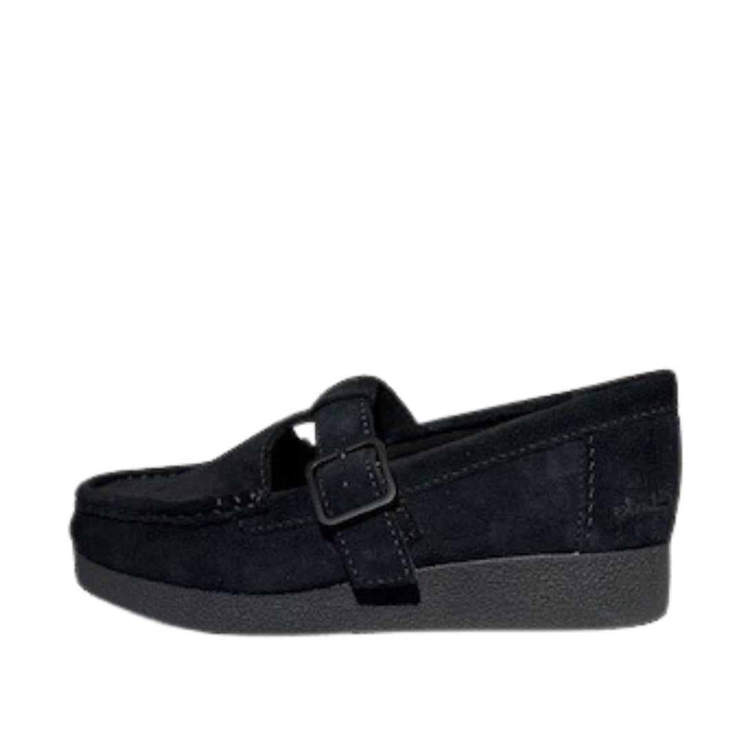Clarks Wallabee sko med spænde sort