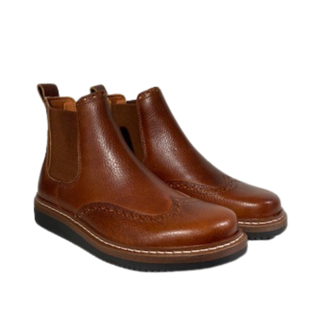 Nature støvle, Gudrun tobacco tumbled leather
