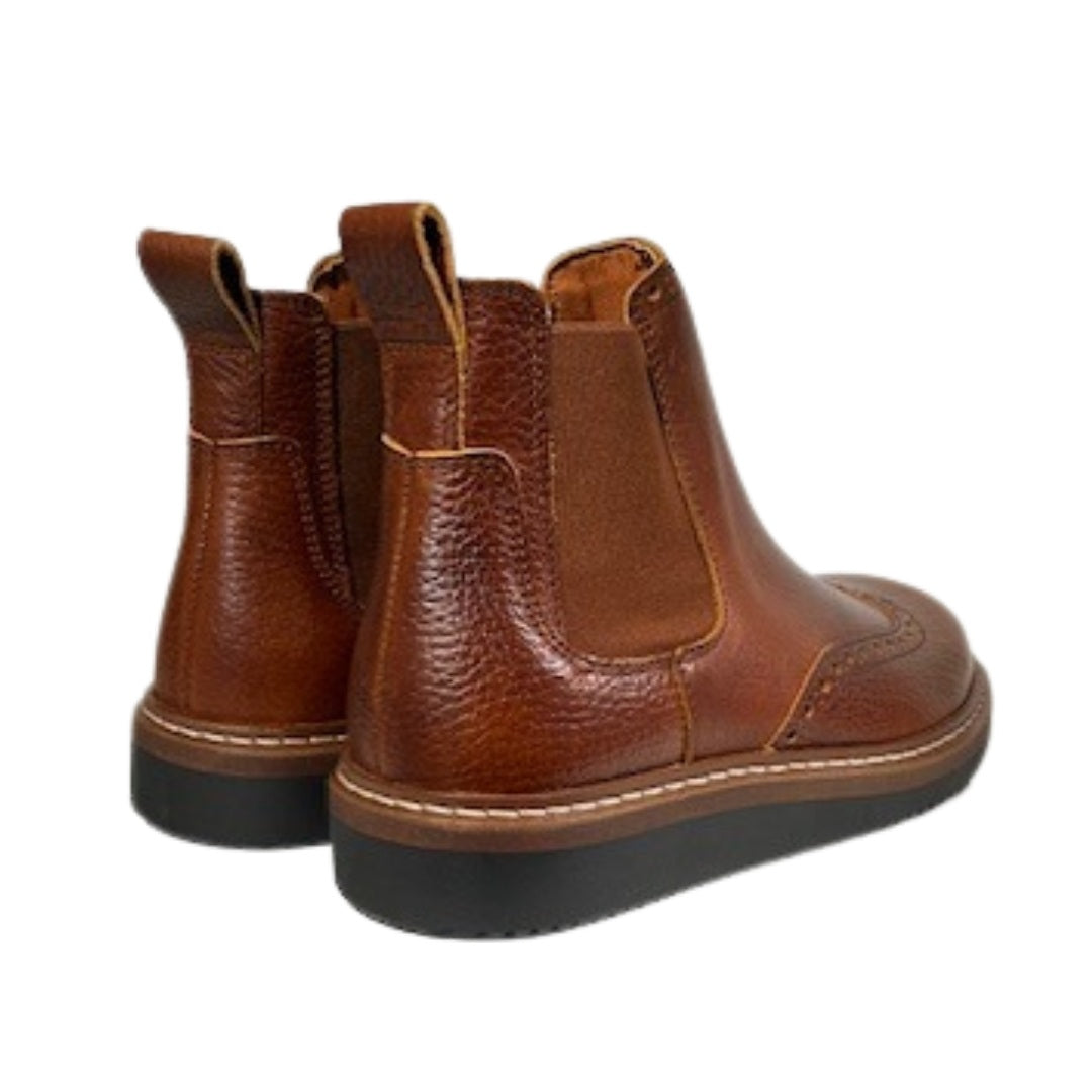 Nature støvle, Gudrun tobacco tumbled leather