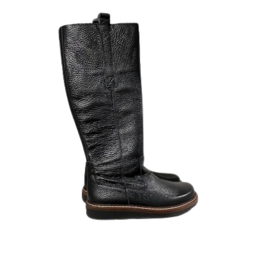 Nature lang støvle, Liv sort tumbled leather