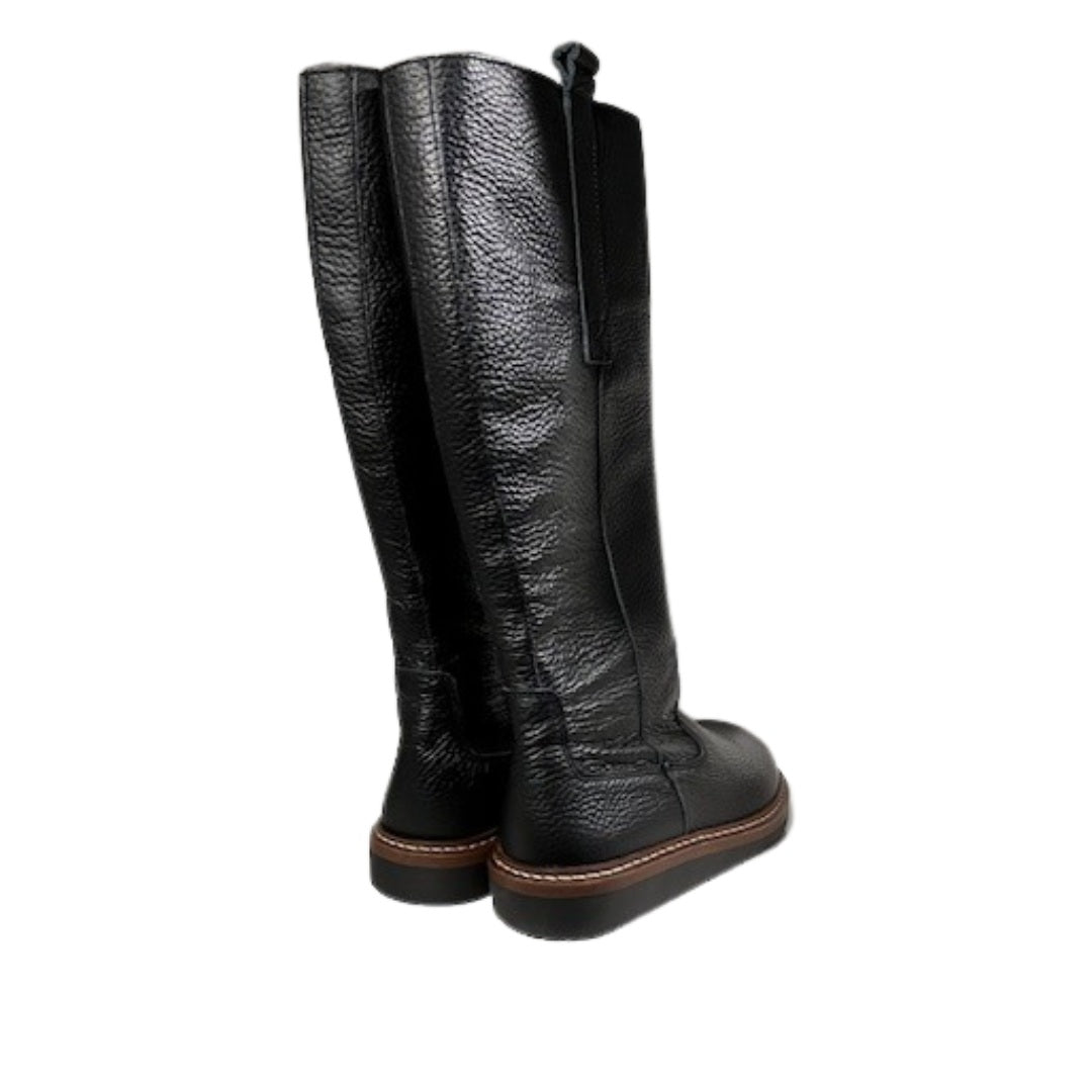 Nature lang støvle, Liv sort tumbled leather