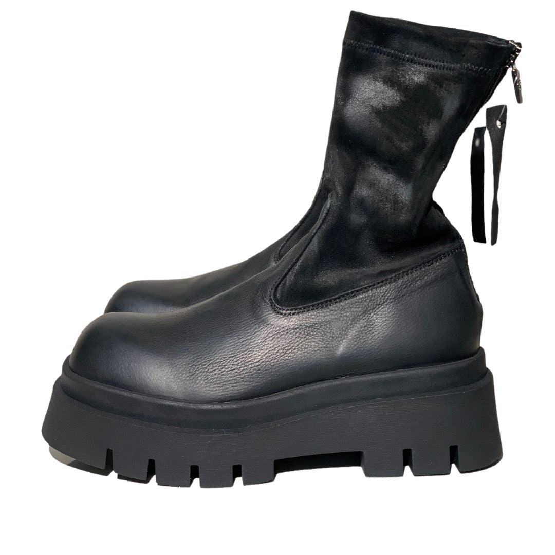 Lofina støvle, stretch, Nero (sort)