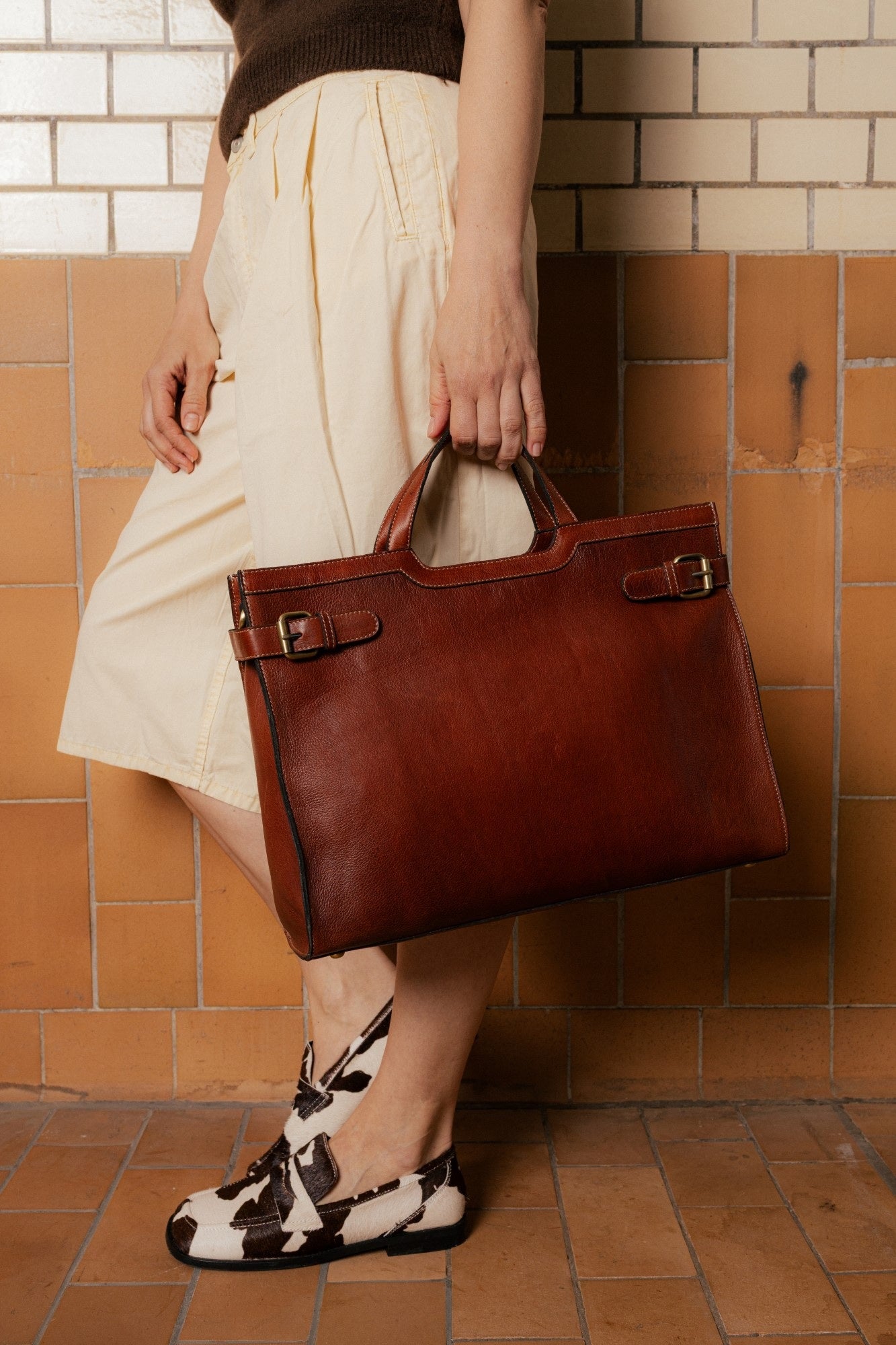 RE:DESIGNED Taske, May Big, Cognac, 6525