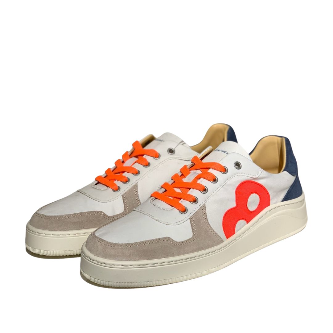 8Beaufort sneakers, Galapagos Island , Herre, Hvid/blå/orange