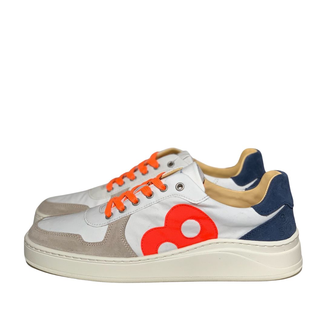 8Beaufort sneakers, Galapagos Island , Herre, Hvid/blå/orange