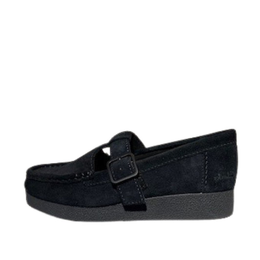 Clarks Wallabee sko med spænde sort