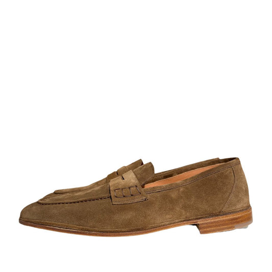 Elia Maurizi - Herreloafers - Brun ruskind