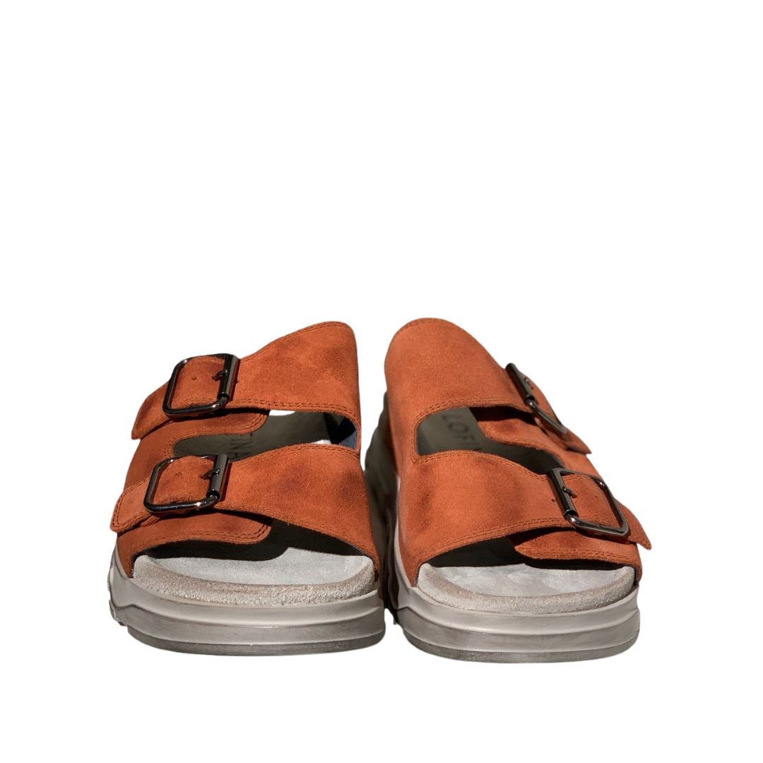 Lofina sandal, fodsengssål, spice, brændt orange