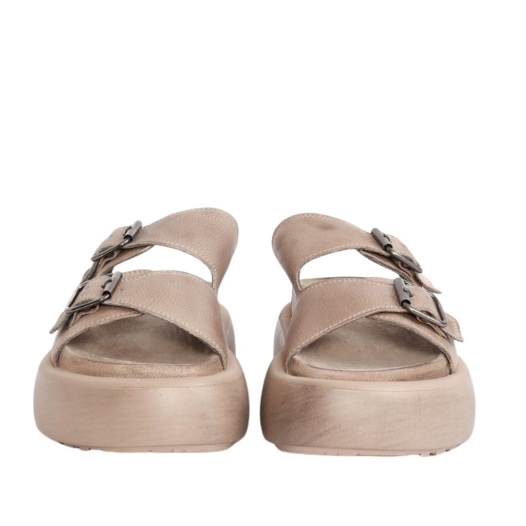 Lofina fodsengssandal, Malto, lys beige