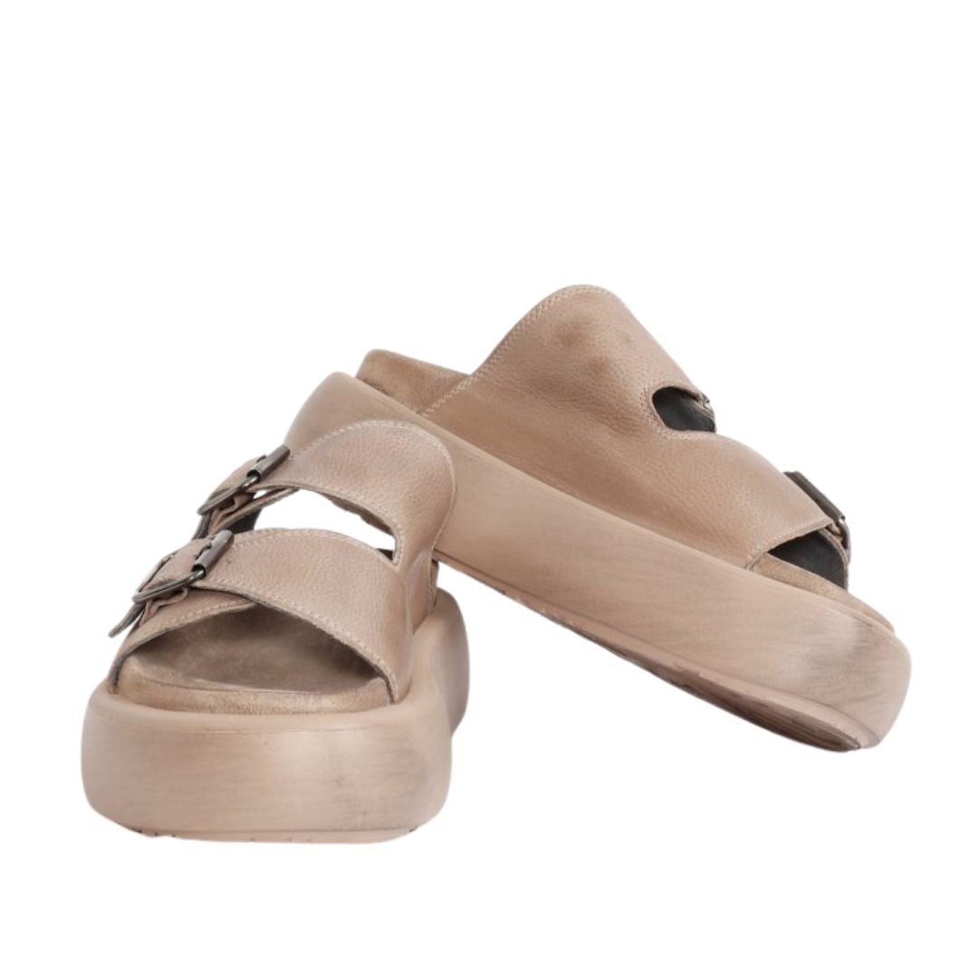 Lofina fodsengssandal, Malto, lys beige