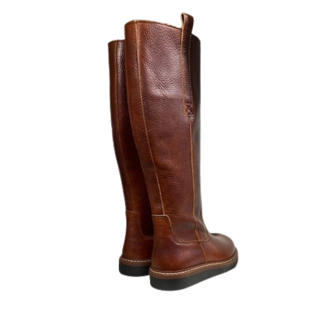 Nature lang støvle, Liv tobacco tumbled leather