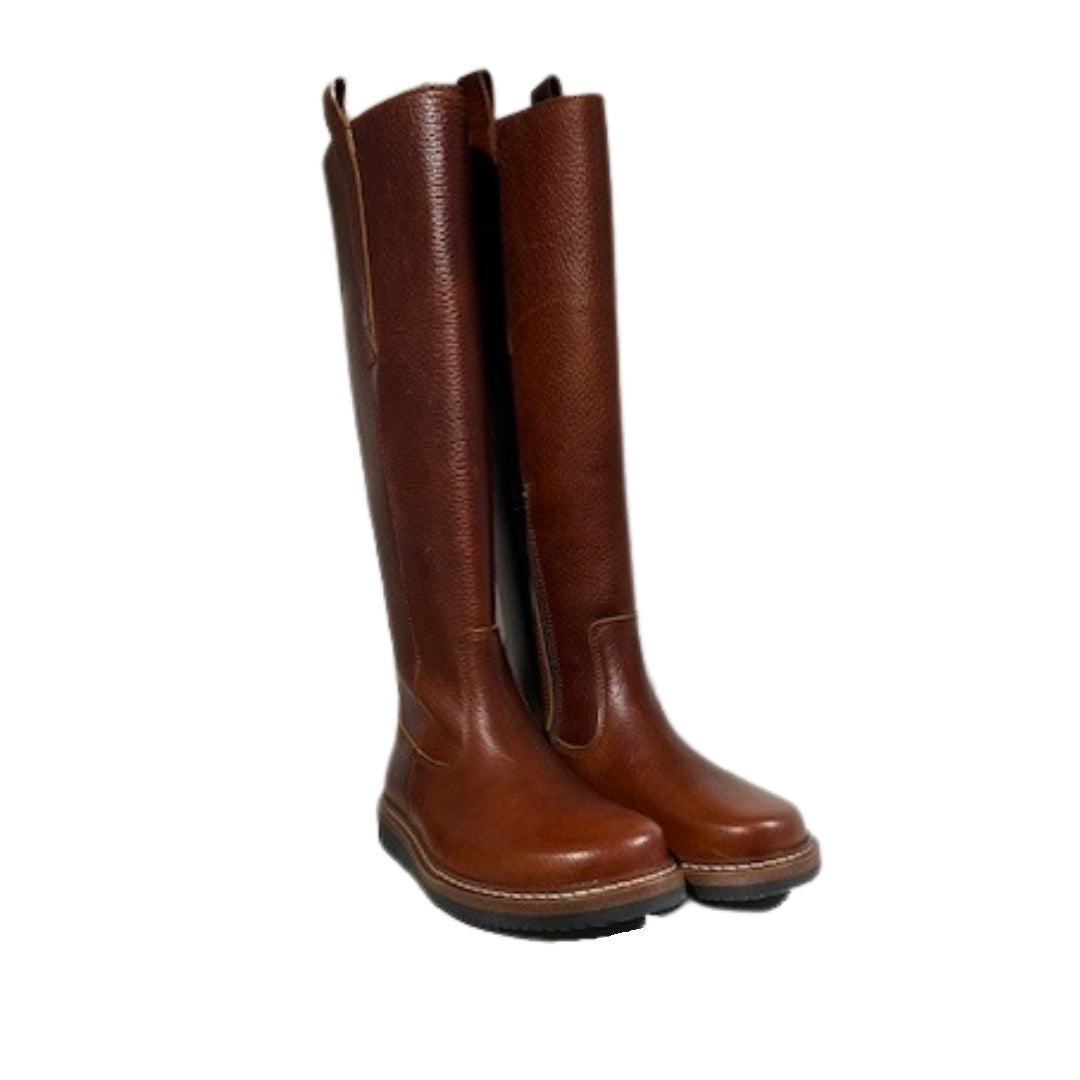 Nature lang støvle, Liv tobacco tumbled leather