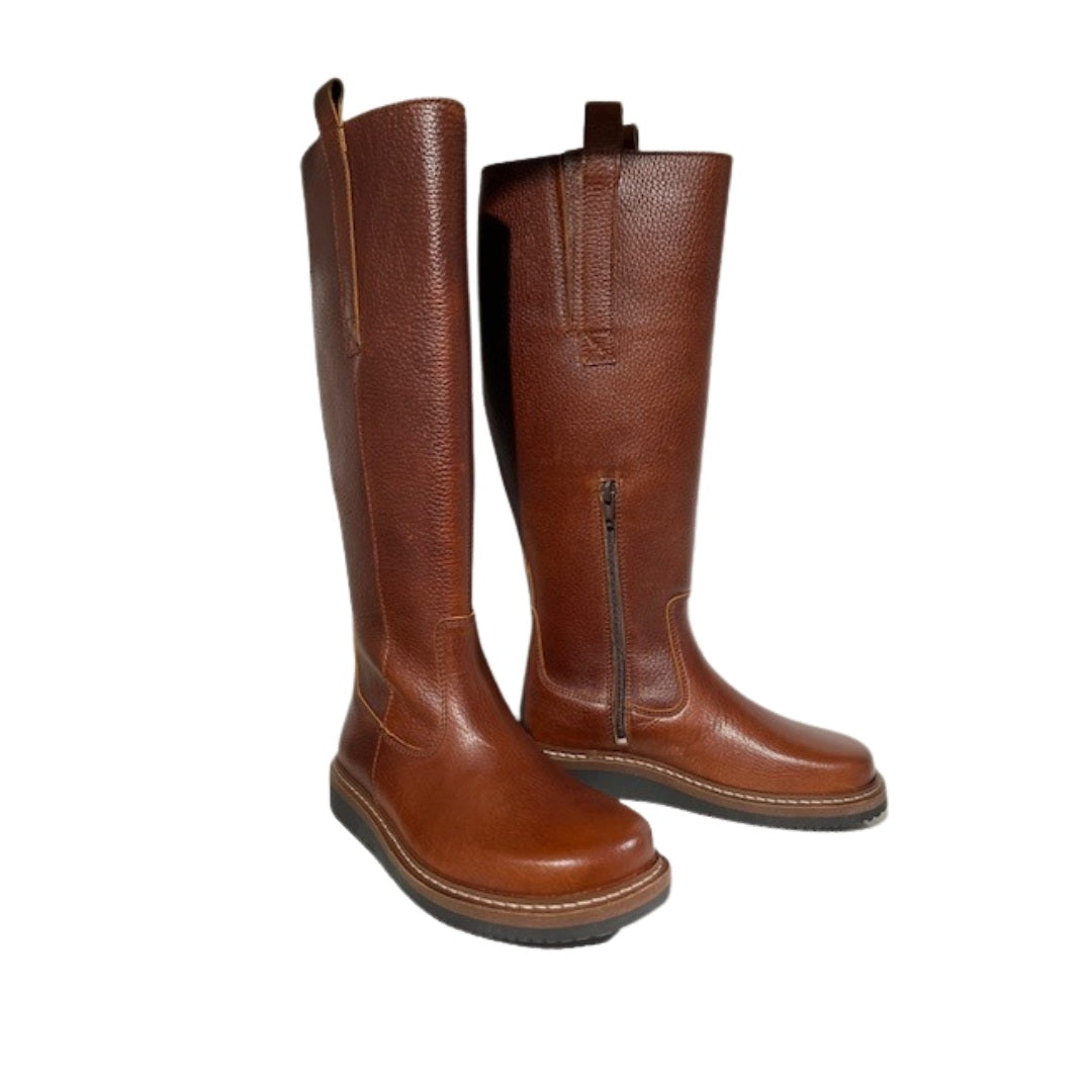 Nature lang støvle, Liv tobacco tumbled leather